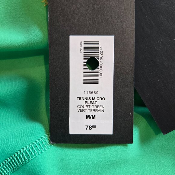 NWT Aritzia GOLDEN Movetech Tennis Pro Micro Skirt Court Green M - Picture 2 of 14